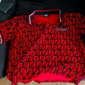 Fendi polo shirt XL